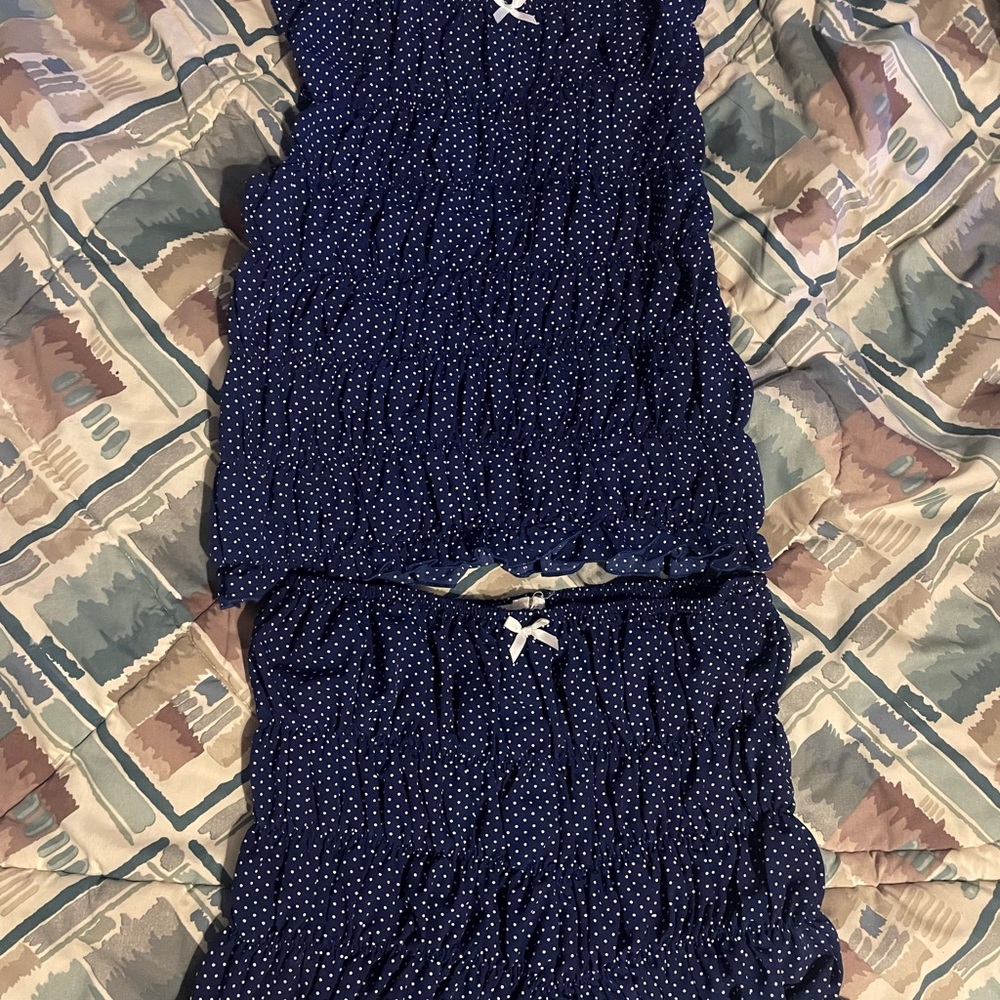 Sugarlips Navy Polka Dot Jumpsuit